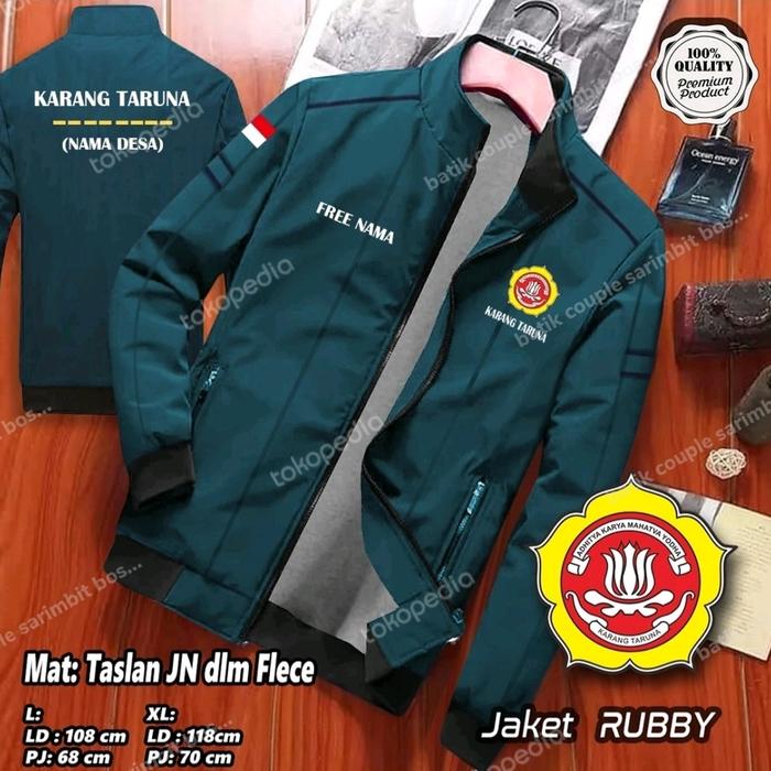 JAKET PRIA TERBARU JAKET CUSTOM SABLON SERAGAMAN JAKET KARANG TARUNA