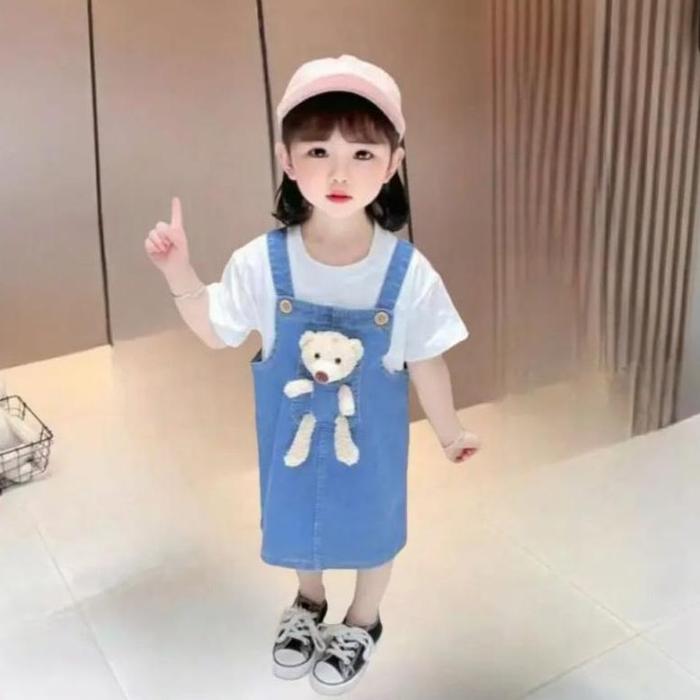 OVERALL BONEKA ANAK PEREMPUAN//OVERALL JEANS ANAK PEREMPUAN//OVERALL