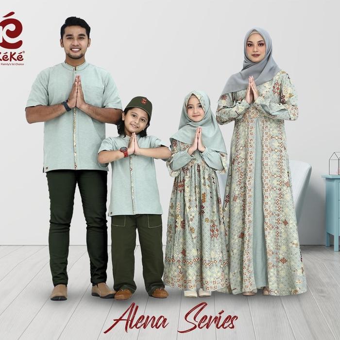 Sarimbit keke alena seri sage green