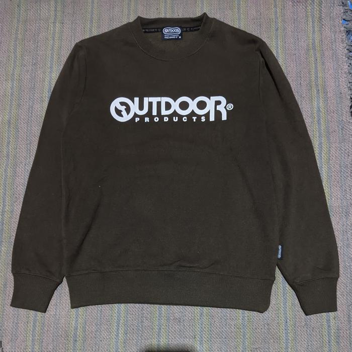 Crewneck Outdoor Brown Coklat Original Second Preloved