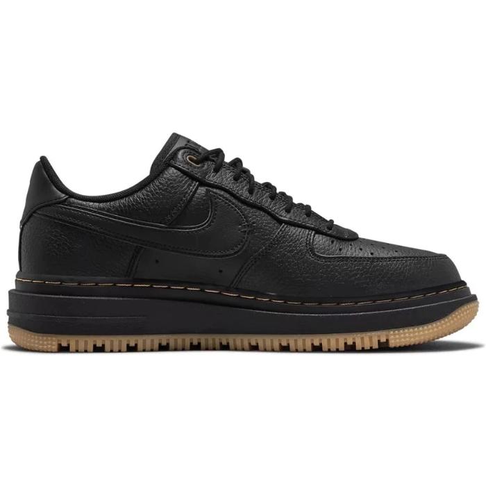 SEPATU SNEAKERS AIR FORCE 1 LUXE BLACK GUM IMPORT PREMIUM