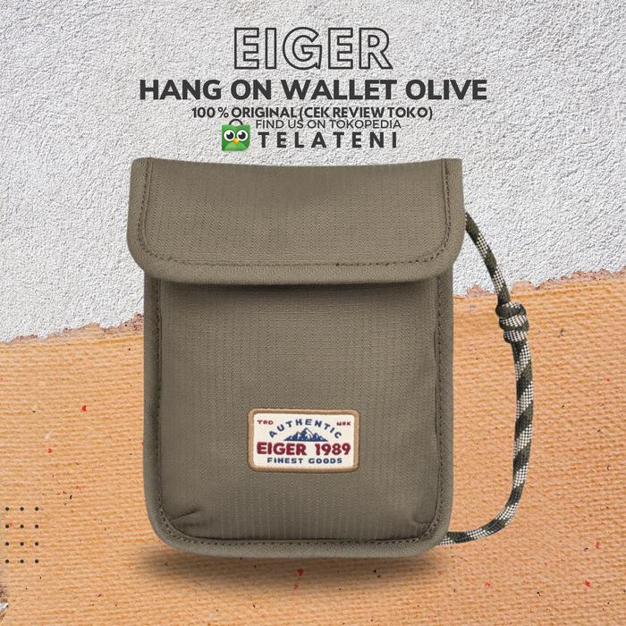 EIGER X-SMALL TAS SELEMPANG DOMPET PRIA WANITA CANVAS OLIVE