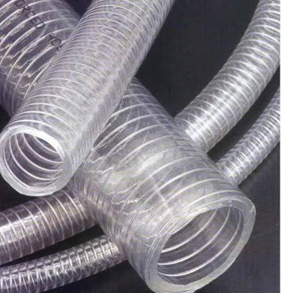 Selang kawat spiral / selang spring pvc 4"