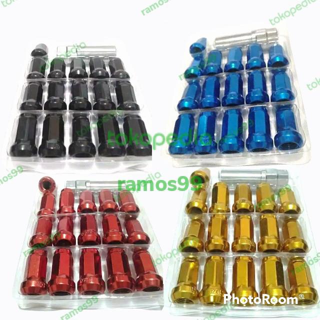 Mur Roda Racing Mobil DATSUN GO Variasi 1.5 Gratis Kunci Mur Pengaman