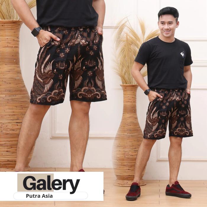 celana pendek batik pria jogja