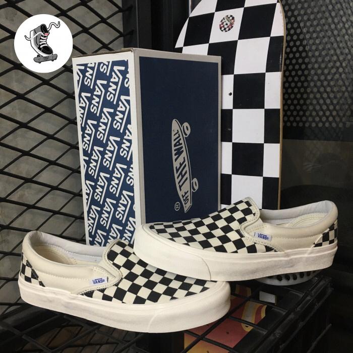 Vans Vault OG Classic Slip-On LX Black CheckerBoard SS'2016 Original