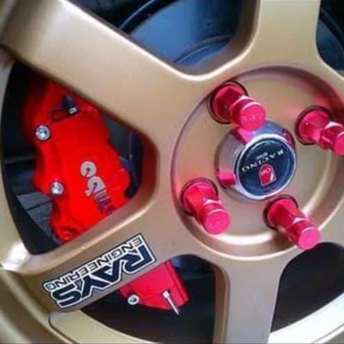 Cover Rem Brembo Medium Merah Emboss Krom
