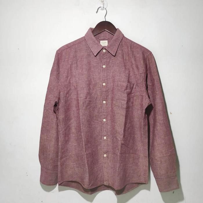 Kemeja Lengan Panjang Pria Back Number size L