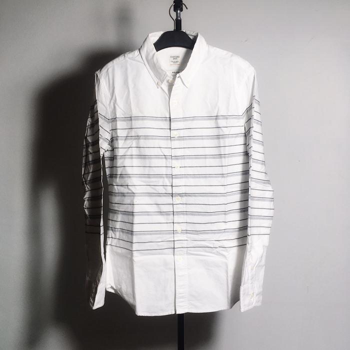 Kemeja Oxford Polham Stripe Longshirt