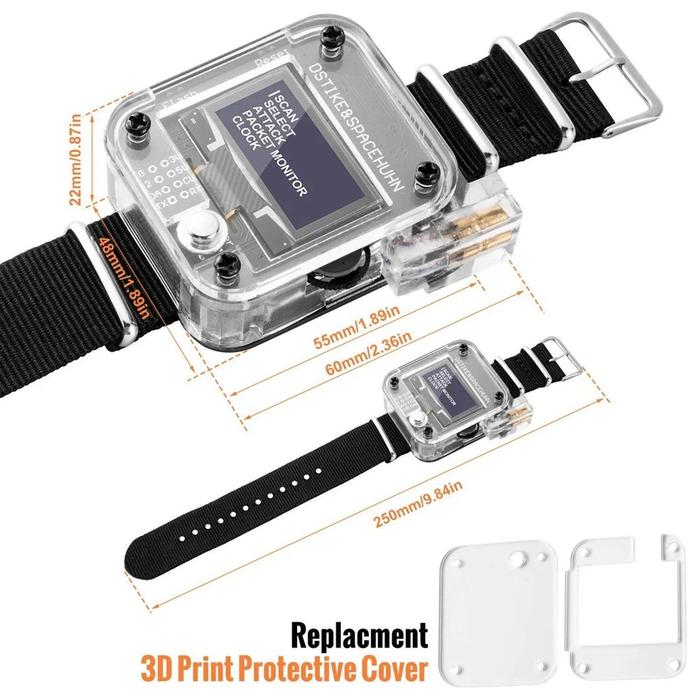 Jam tangan pintar WiFi, jam tangan pintar WiFi Deauther V3 es08266