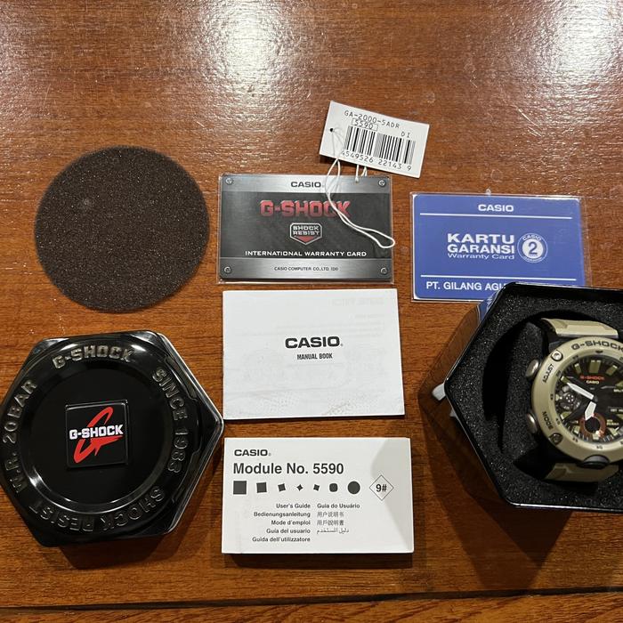 G Shock GA-2000-5ADR Original Second Full Set Like New
