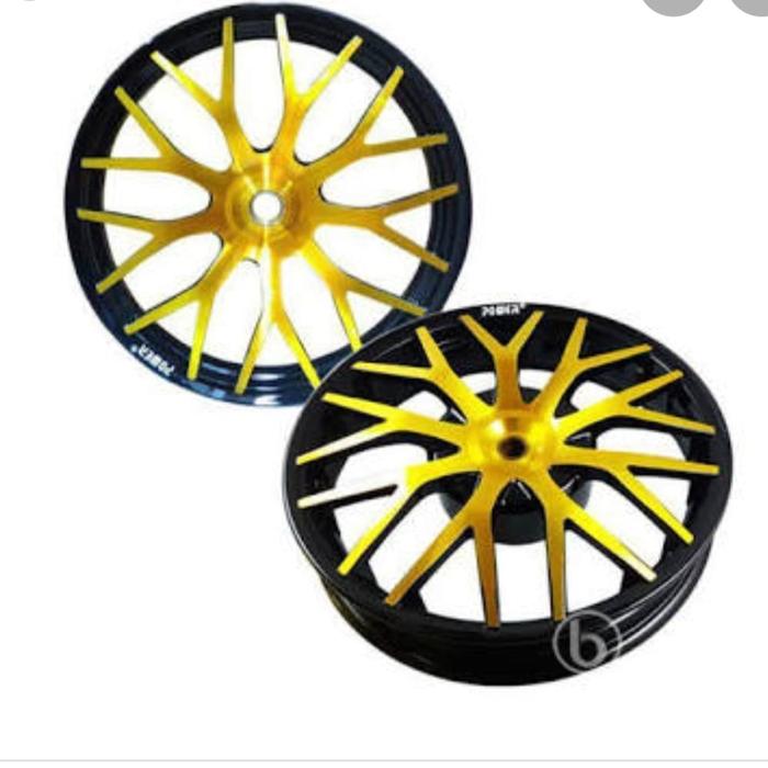 velg racing vario/beat/spacy/scoopy 14 power evolution hitam gold