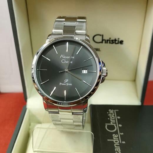 Jam Pria ORIGINAL Alexandre Christie AC 1032 MD Stainless