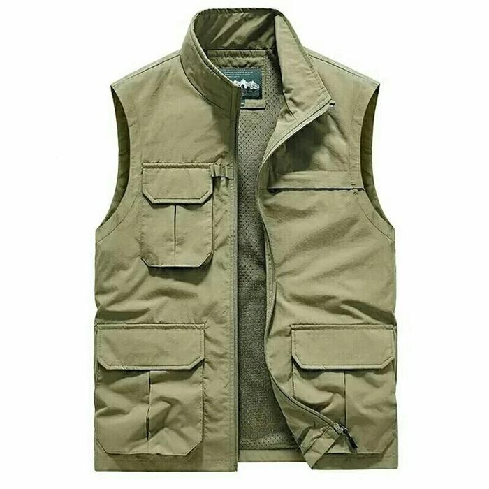 Rompi Pria Keren Parasut Best Motor Lapangan Bahan Polyester Zesper Premium Nyaman Lembut Tidak Gera