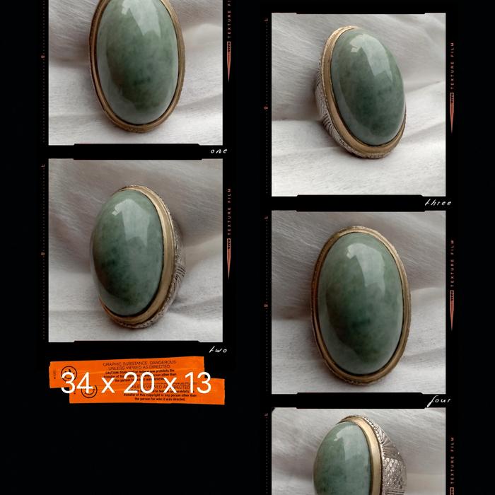 Batu Light Green Jadeite Jade Giok Papua Nabire Jumbo Super