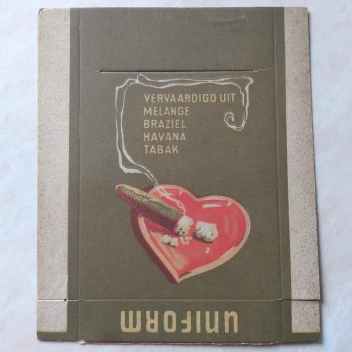 Koleksi Karton Bungkus C3rutu Kuno Tua Jadul Uniform 1940-1950an YN867
