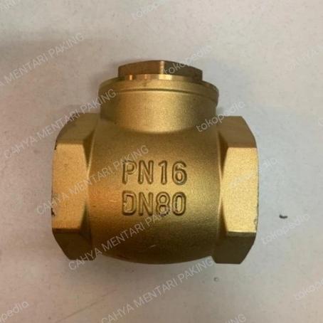 Swing check Valve Kuningan UK 2"inch klep Tabok brass