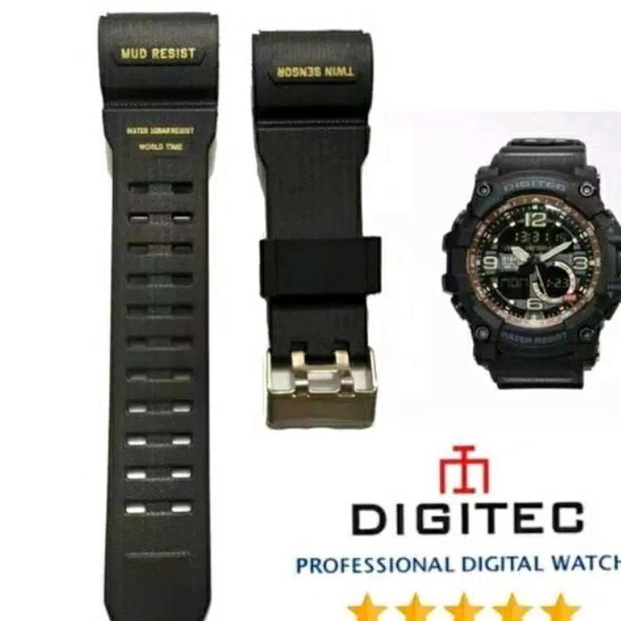 STRAP TALI JAM DIGITEC DA-2125T DA2125-T DA2125T DA 2125 T WARNA HITAM