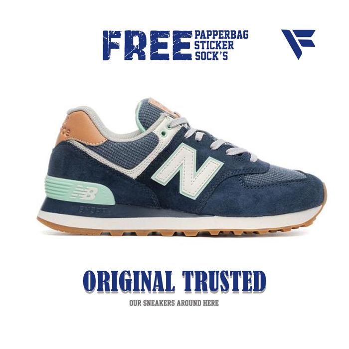 New Balance 574BCM Navy Cream Blue Original