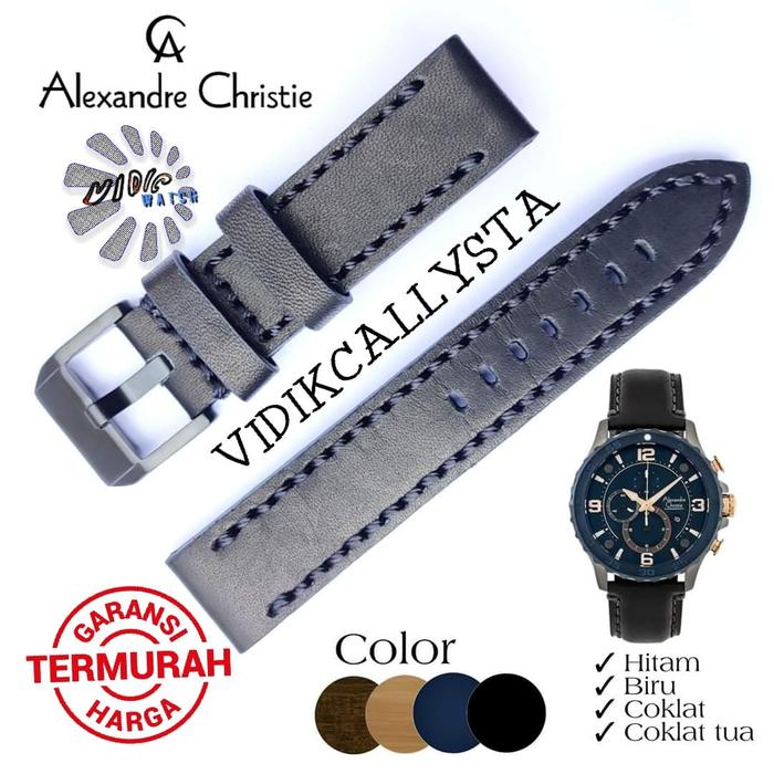 Alexandre Christie AC 6509 Strap Leather Watch Band Tali Jam 6509