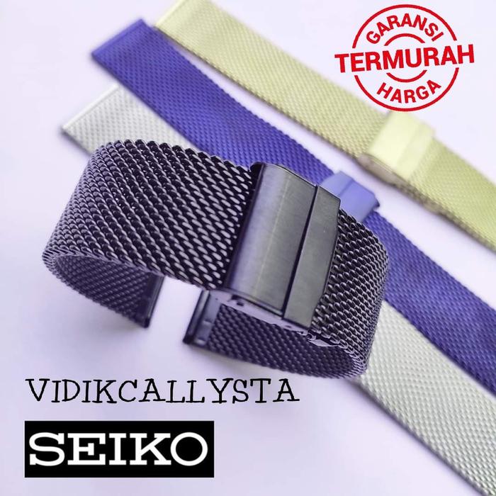 Strap Watch Milanese Shark Mesh Strap Tali Seiko Stainless steel
