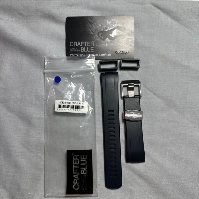 Strap crafter blue seiko turtle