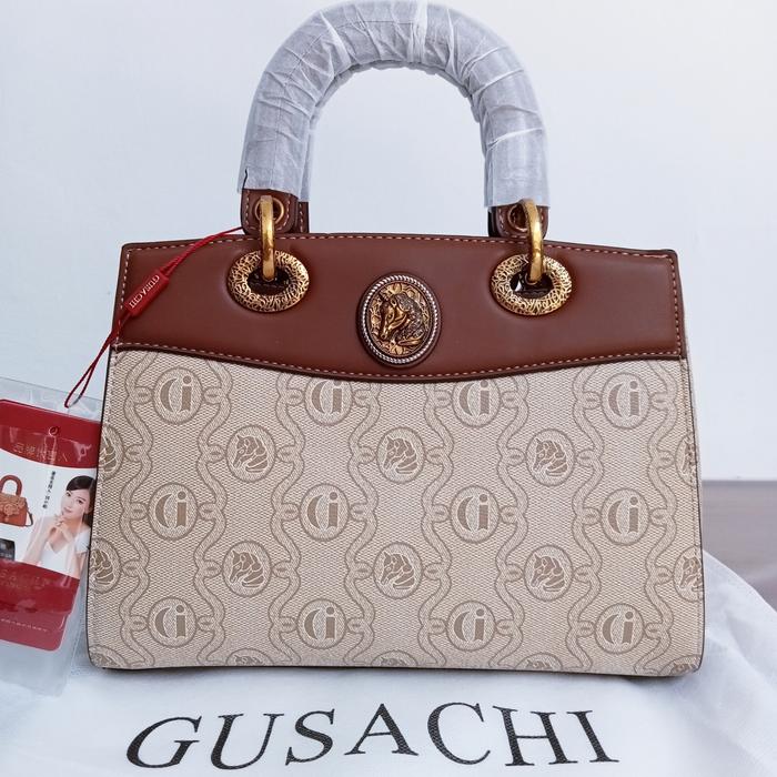 Tas Ratu Gusachi Ukir Kepala Kuda Tas Mewah Untuk Kerja Brand ORI kd35