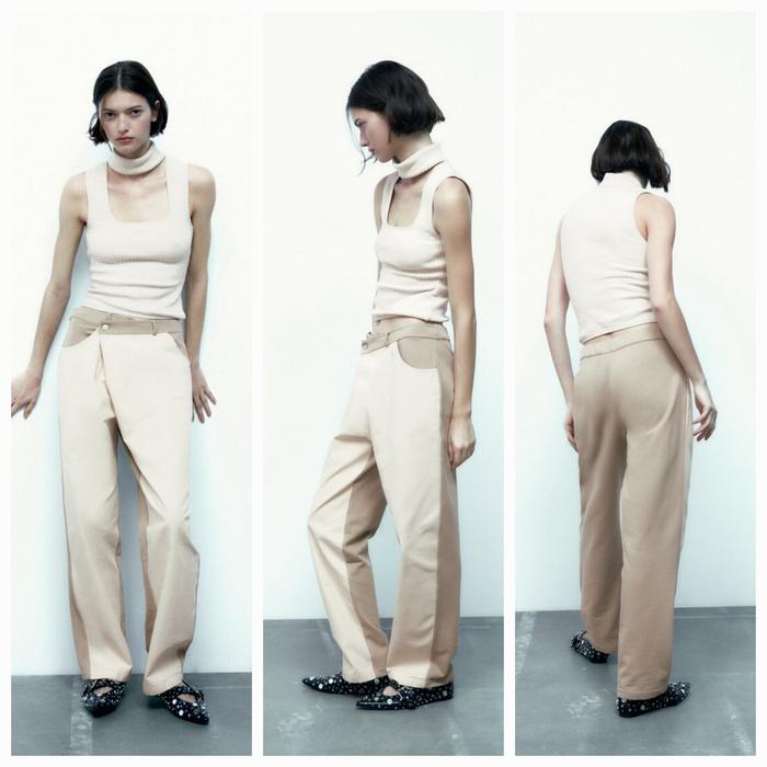ZARA WOMAN CELANA COMBINED TROUSERS BARU ASLI ORIGINAL