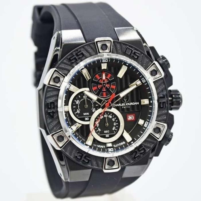 Charles Jourdan Pria CJ1088-1732C Quartz Chronograph Silicone Strap
