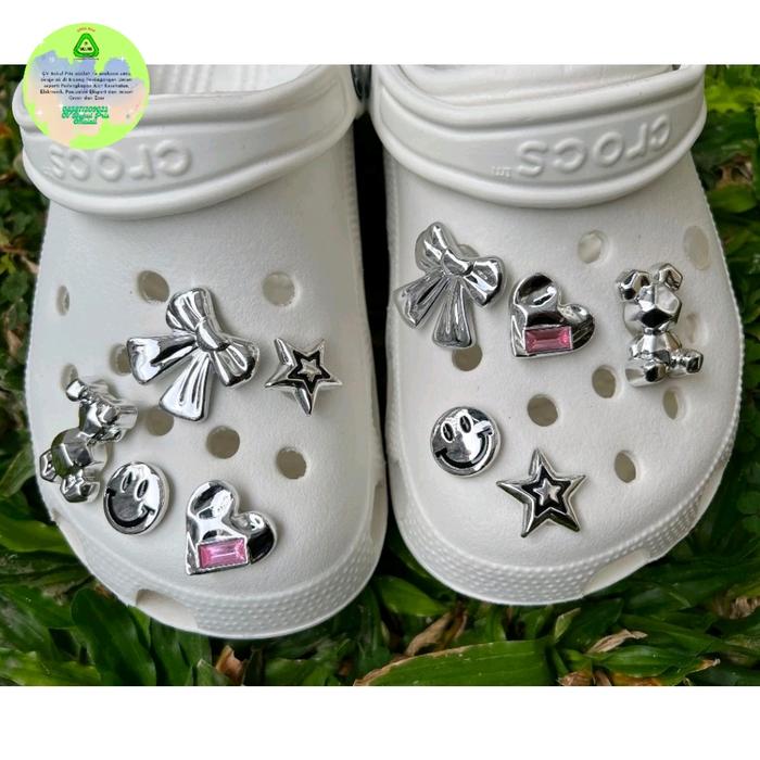 Jibbitz Crocs Original Silver Karakter original aksesoris pin crocs