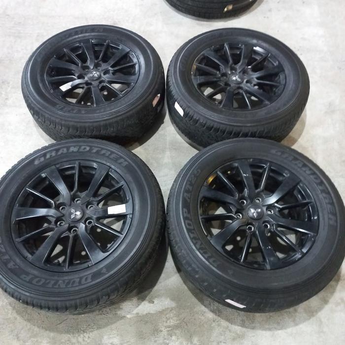 VELG ORIGINAL MOBIL STD PAJERO SPORT R18 +BAN DUNLOP 265 60 R18 SECOND