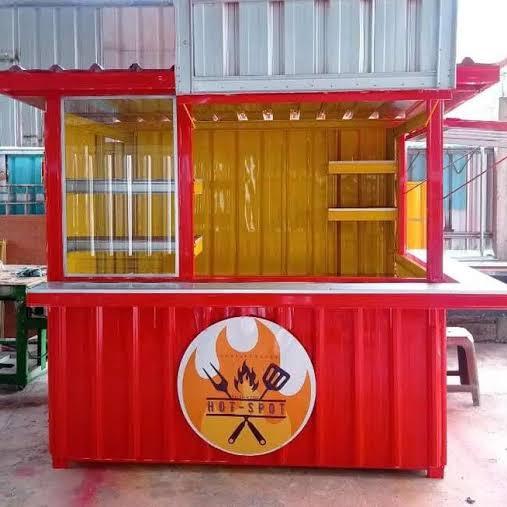 booth kontainer minimalis
