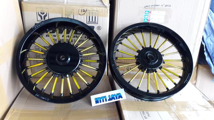 velg Beat SNI type Andong Black Gold POWER