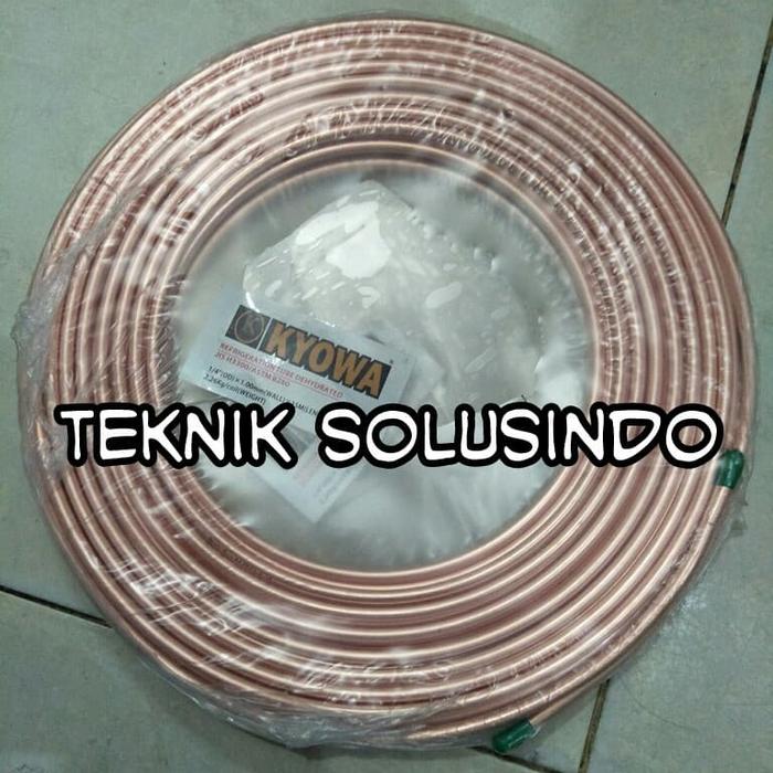 Pipa tembaga copper pipe 5/8" tebal 0.7mm panjang 15mtr