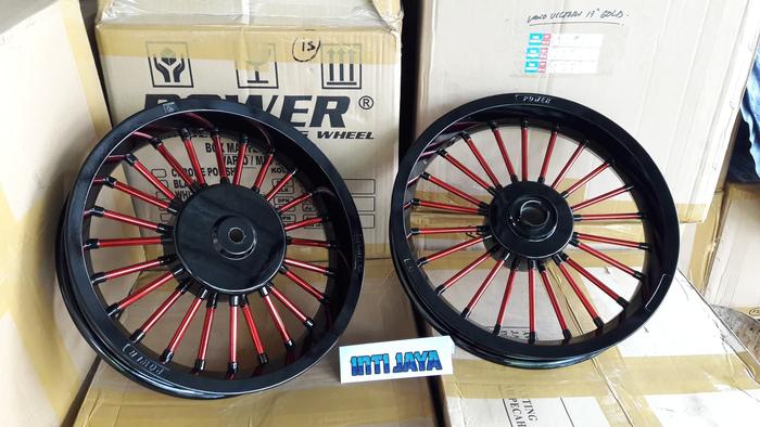 velg Vario 125 ANDONG type Andong Black Red POWER