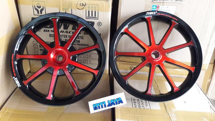 velg Mio SNI type SUN Black Red POWER