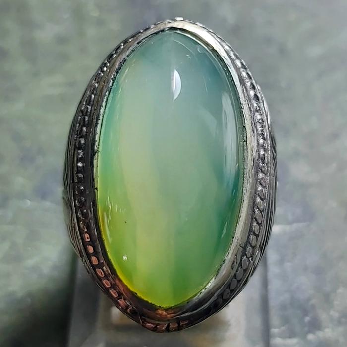 Pandan Ijo Lumut - Cincin Batu Akik 01