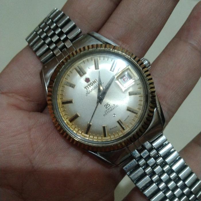 Jam Titoni Automatic Airmaster 25jewels Rotomatic original