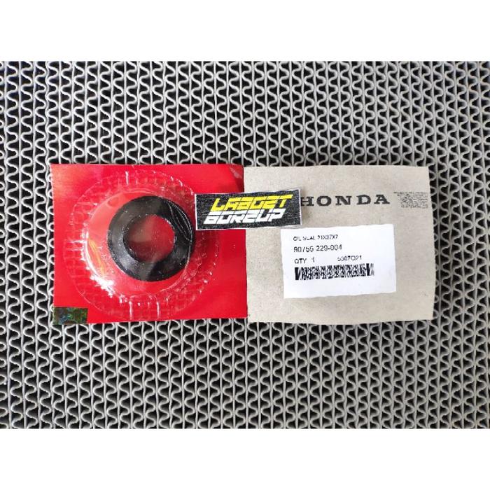 DUST SEAL DEBU VELG TROMOL DEPAN 21X37X7 HONDA SUPRA X ORIGINAL AHM