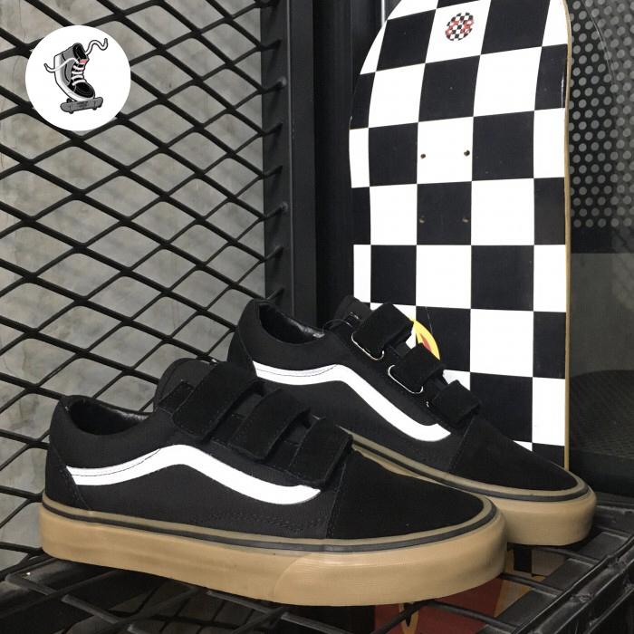 Vans Old-Skool Velcro Classic Black/Gum/White Original