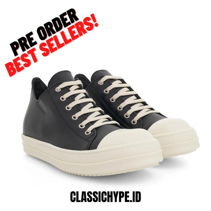 Rick Owens EDFU Low Leather Sneakers