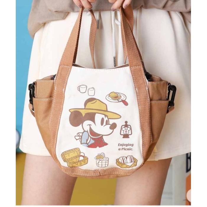 Tas Slempang Wanita Disney Mickey Salem Kanvas By SkyBlue