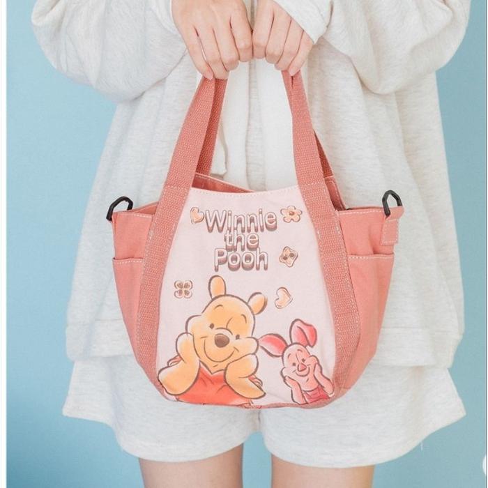 Tas Slempang Wanita Disney Pooh Salem Kanvas By SkyBlue