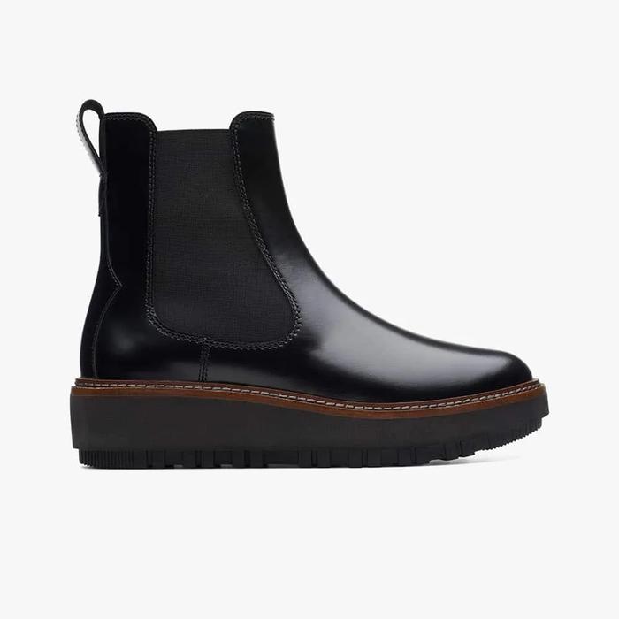 CLARKS Orianna W UP (Original) Sepatu Boots Wanita Leather - Black
