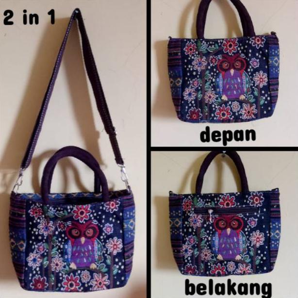Tas etnik 2 in 1 // oleh oleh khas Thailand // tas Thailand