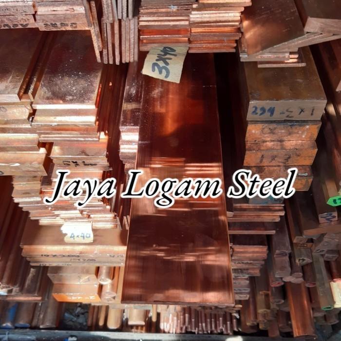 Plat Tembaga Busbar 5mm X 50mm X 700mm - busbar tembaga murni