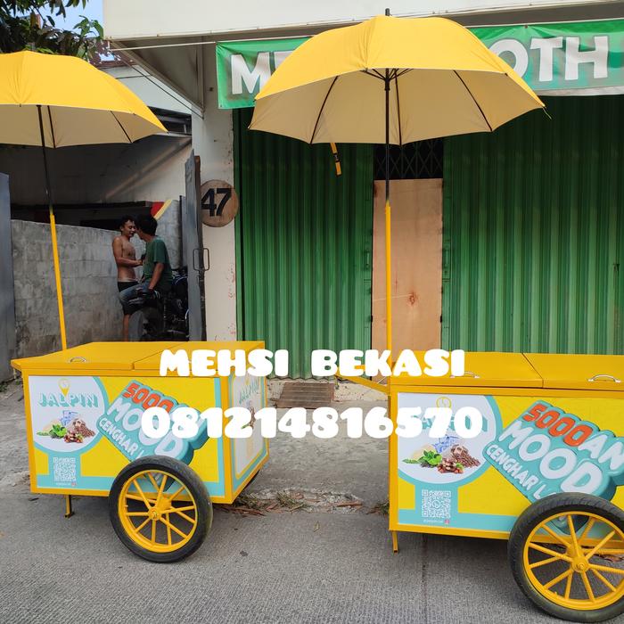 Gerobak derek motor non coolbox