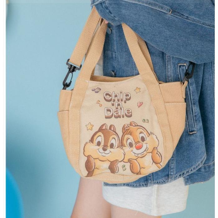 Tas Slempang Wanita Disney Chip N Dale Salem Kanvas By SkyBlue