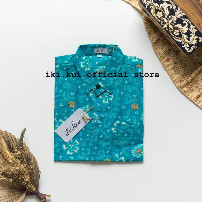 kemeja batik (iki.kui) anak laki-laki iki kui - motif banyu