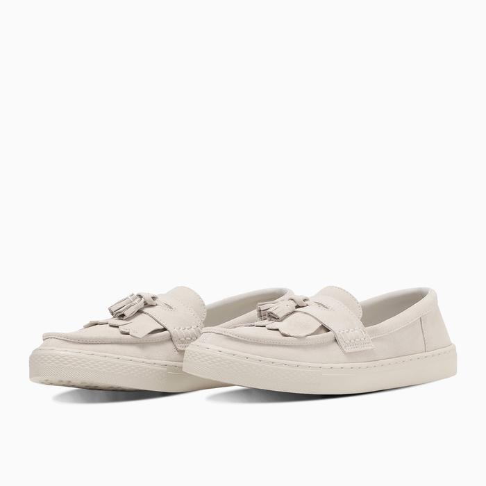 Converse Japan Exclusive , All Star Coupe Loafers White Suede Ox